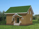 Проект деревянного дома Солнечный - 130