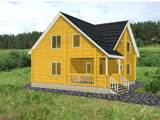 Проект деревянного дома Видное - 175